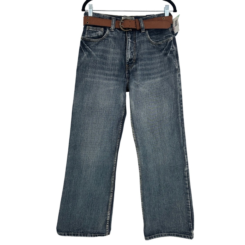 Route 66 Original Boys Husky Jeans Size 14H Medium Wash Denim with Belt NWT
